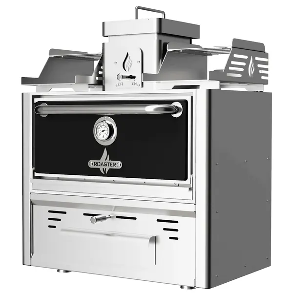 Houtskooloven | R-SERIES | 250°C/350°C | Maaltijdproductie 35/u | Brandduur 7u (5-7kg Houtskool) | 785x477x995(h)mm