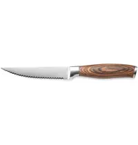 CARLOS Steakmessen | RVS/Hout | 6 Stuks | Lengte 230mm