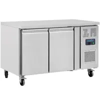 Polar Koelwerkbank | U-SERIE | 282L | 2 Deuren (1/1 GN) | -2°C/+8°C | Geforceerd | Wielen (Geremd) | 1360x700x850(h)mm