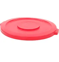 Rubbermaid Deksel | Kunststof | Rood | Rubbermaid BRUTE Afvalbakken | 613x568x38(h)mm 