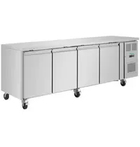 Polar Koelwerkbank | U-SERIE | Energiezuinig | 553L | 4 Deuren (1/1 GN) | -2°C/+8°C | Geforceerd | Wielen (Geremd) | 2230x700x850(h)mm