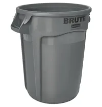Rubbermaid Afvalbak | BRUTE | Kunststof | Grijs | 121.1L | Open | Ø555x692(h)mm 