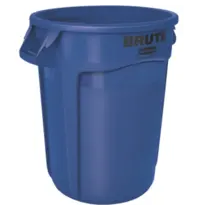 Rubbermaid Afvalbak | BRUTE | Kunststof | Blauw | 121.1L | Open | Ø555x692(h)mm