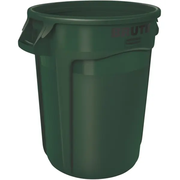 Afvalbak | BRUTE | Kunststof | Donkergroen | 121.1L | Open | Ø555x692(h)mm