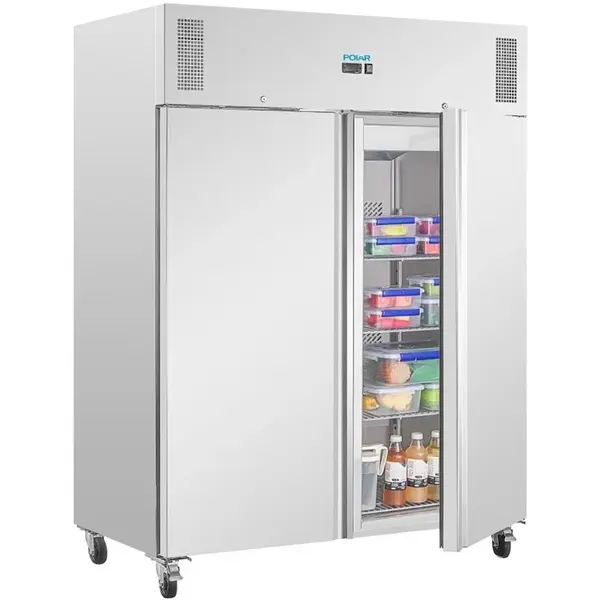 Koelkast | U-SERIE | 1300L (2/1 GN) | RVS | -2°C/+8°C | Geforceerd | Wielen (Geremd) | 1420x875x2090(h)mm