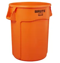 Rubbermaid Afvalbak | BRUTE | Kunststof | Oranje | 121.1L | Open | Ø555x692(h)mm