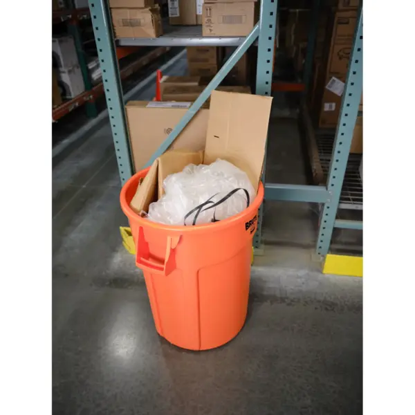 Afvalbak | BRUTE | Kunststof | Oranje | 121.1L | Open | Ø555x692(h)mm