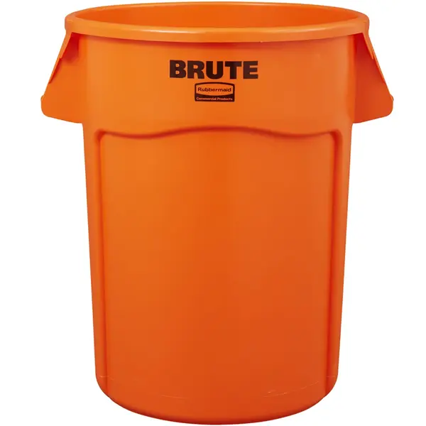 Afvalbak | BRUTE | Kunststof | Oranje | 121.1L | Open | Ø555x692(h)mm