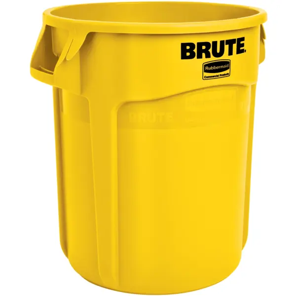 Afvalbak | BRUTE | Kunststof | Geel | 75.7L | Open | Ø495x581(h)mm