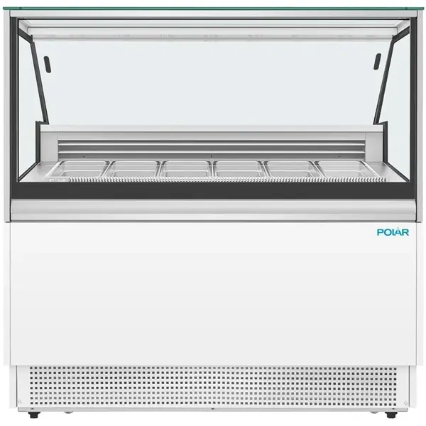 Schepijsvitrine | U-SERIE | 6x 5L | -16°C/-18°C | Geforceerd | 1276x725x1282(h)mm