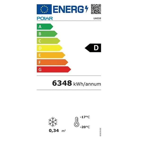 Schepijsvitrine | U-SERIE | 6x 5L | -16°C/-18°C | Geforceerd | 1276x725x1282(h)mm