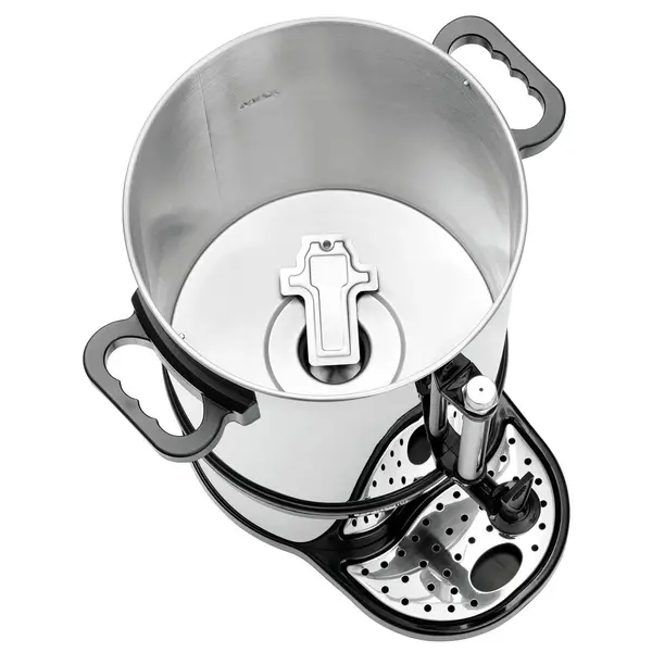 Koffiepercolator | PRO II | RVS/Zwart | 6L | 1.2kW (230V) | Enkelwandig | Lekbak | 310x320x480(h)mm