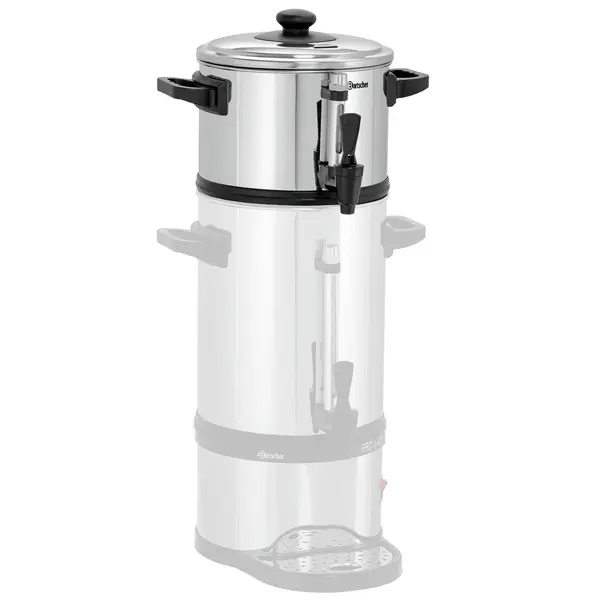 Melkdispenser-Opzet | PRO II | RVS/Zwart | 4L | 310x290x175(h)mm