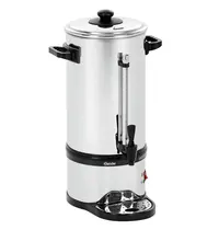 Bartscher Koffiepercolator | PRO II | RVS/Zwart | 9L | 1.2kW (230V) | Enkelwandig | Lekbak | 310x320x540(h)mm 