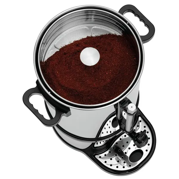 Koffiepercolator | PRO II | RVS/Zwart | 9L | 1.2kW (230V) | Enkelwandig | Lekbak | 310x320x540(h)mm