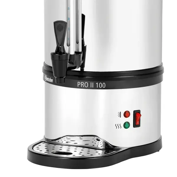 Koffiepercolator | PRO II | RVS/Zwart | 13.2L | 1.45kW (230V) | Enkelwandig | Lekbak | 350x375x540(h)mm