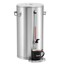 Bartscher Koffiepercolator | SILVER | RVS | 13.2L | 1.45kW (230V) | Dubbelwandig | Lekbak | 370x360x535(h)mm 