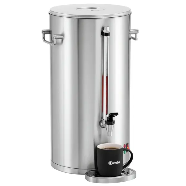 Koffiepercolator | SILVER | RVS | 13.2L | 1.45kW (230V) | Dubbelwandig | Lekbak | 370x360x535(h)mm