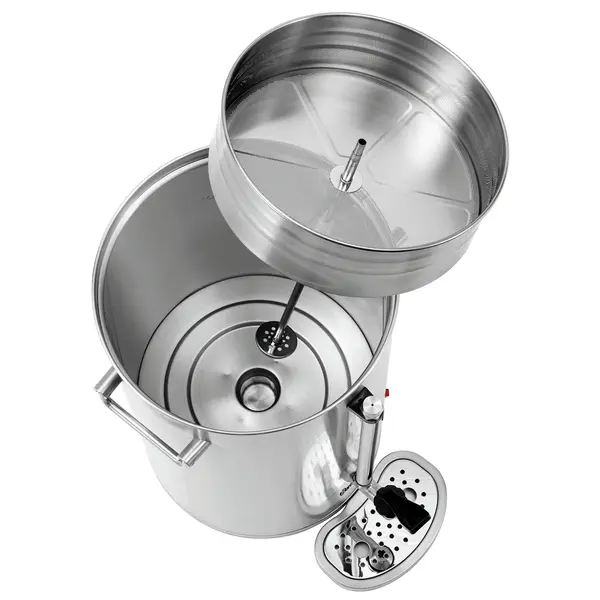 Koffiepercolator | SILVER | RVS | 13.2L | 1.45kW (230V) | Dubbelwandig | Lekbak | 370x360x535(h)mm