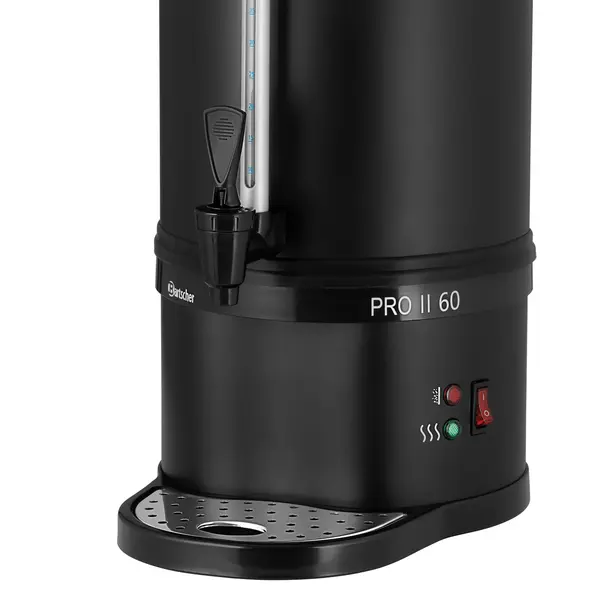 Koffiepercolator | PRO II | Zwart | 9L | 1.2kW (230V) | Enkelwandig | Lekbak | 315x315x550(h)mm