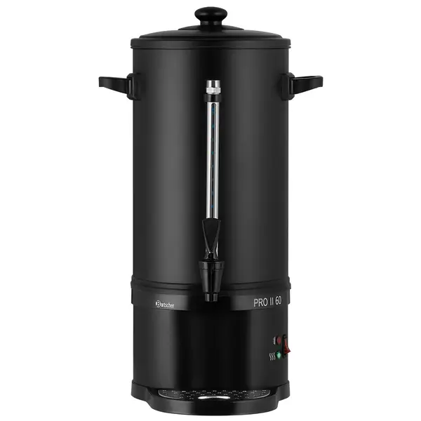 Koffiepercolator | PRO II | Zwart | 9L | 1.2kW (230V) | Enkelwandig | Lekbak | 315x315x550(h)mm