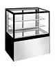 Polar Koelvitrine | U-SERIE | 485L | RVS/Zwart | +2°C/+8°C | Geforceerd | 3 Niveaus | Wielen | 1500x680x1200(h)mm 