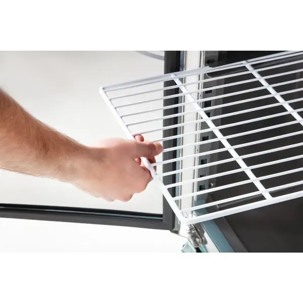 Koelwerkbank | U-SERIE | Energiezuinig | 282L | 2 Deuren (1/1 GN) | -2°C/+8°C | Geforceerd | Achteropstand | Wielen (Geremd) | 1360x700x950(h)mm