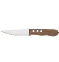 CARLOS Steakmessen | RVS/Hout | 6 Stuks | Lengte 250mm