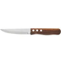 CARLOS Steakmessen | RVS/Hout | 6 Stuks | Lengte 250mm