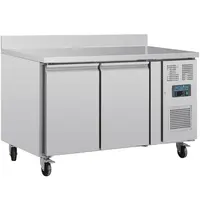 Polar Koelwerkbank | U-SERIE | 282L | 2 Deuren (1/1 GN) | -2°C/+8°C | Geforceerd | Achteropstand | Wielen (Geremd) | 1360x700x950(h)mm