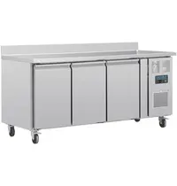 Polar Koelwerkbank | U-SERIE | Energiezuinig | 417L | 3 Deuren (1/1 GN) | -2°C/+8°C | Geforceerd | Achteropstand | Wielen (Geremd) | 1795x700x950(h)mm