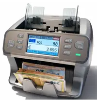 Numenmatic Biljettelmachine | SH-27P | 1200/min. | Invoer 500 / Opvang 300 Biljetten | Valsgelddetectie (ECB-Gecertificeerd) | Touchscreen | 240x260x230(h)mm