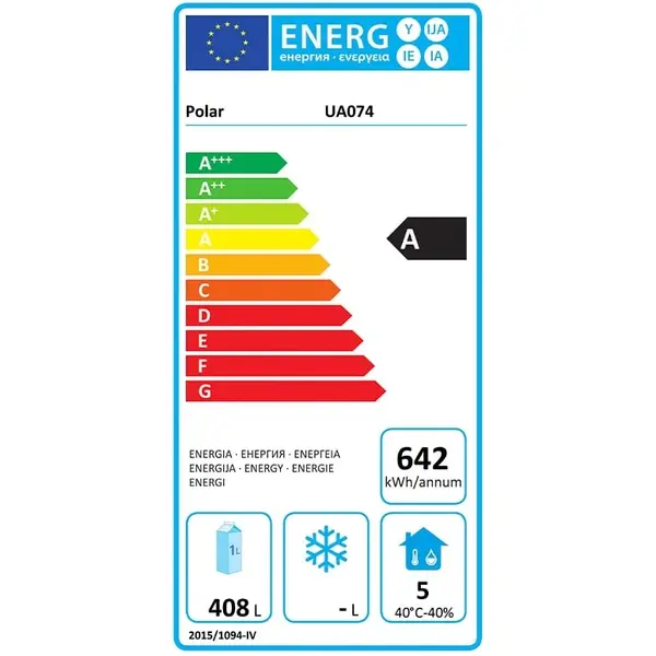 Koelwerkbank | U-SERIE | 632L | 4 Deuren (1/1 GN) | -2°C/+8°C | Geforceerd | Wielen (Geremd) | 2270x700x850(h)mm