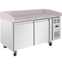 Polar Pizzawerkbank | U-SERIE | Energiezuinig | 428L | 2 Deuren (EN600X400) | +2°C/+8°C | Geforceerd | 1510x800x1000(h)mm