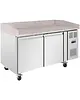 Polar Pizzawerkbank | U-SERIE | Energiezuinig | 428L | 2 Deuren (EN600X400) | +2°C/+8°C | Geforceerd | 1510x800x1000(h)mm 