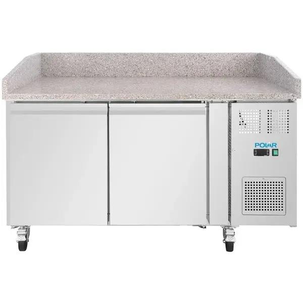 Pizzawerkbank | U-SERIE | 428L | 2 Deuren (EN600X400) | +2°C/+8°C | Geforceerd | 1510x800x1000(h)mm