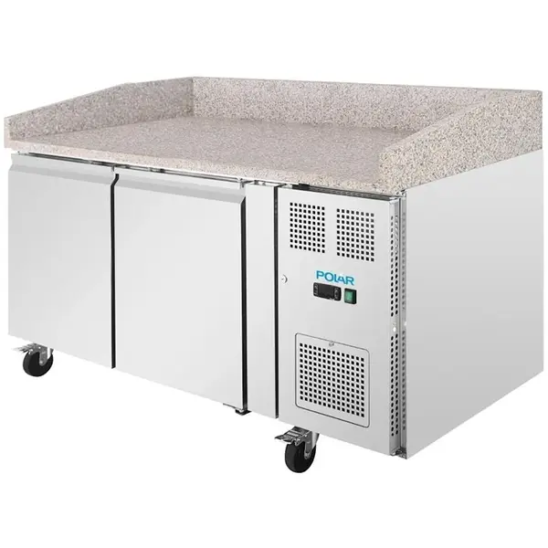 Pizzawerkbank | U-SERIE | 428L | 2 Deuren (EN600X400) | +2°C/+8°C | Geforceerd | 1510x800x1000(h)mm