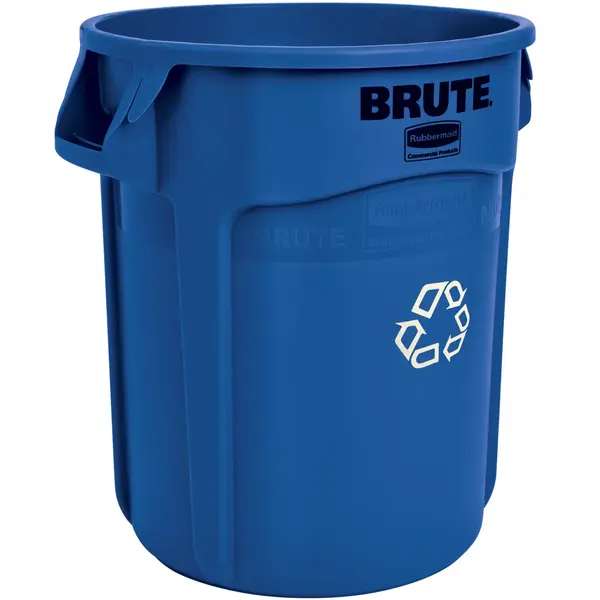 Afvalbak | BRUTE | Kunststof | Blauw/Wit | 75.7L | Open | Ø495x581(h)mm