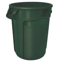 Rubbermaid Afvalbak | BRUTE | Kunststof | Donkergroen | 75.7L | Open | Ø495x581(h)mm