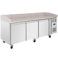 Polar Pizzawerkbank | U-SERIE | Energiezuinig | 634L | 3 Deuren (EN600X400) | +2°C/+5°C | Geforceerd | 2020x800x1000(h)mm