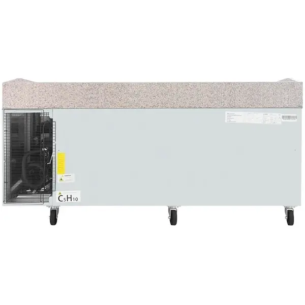 Pizzawerkbank | U-SERIE | Energiezuinig | 634L | 3 Deuren (EN600X400) | +2°C/+5°C | Geforceerd | 2020x800x1000(h)mm