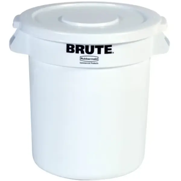 Afvalbak | BRUTE | Kunststof | Wit | 37.9L | Open | Ø397x435(h)mm