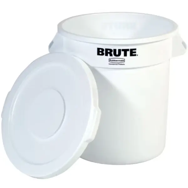 Afvalbak | BRUTE | Kunststof | Wit | 37.9L | Open | Ø397x435(h)mm