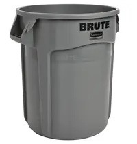 Rubbermaid Afvalbak | BRUTE | Kunststof | Grijs | 37.9L | Open | Ø397x435(h)mm 
