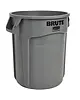 Rubbermaid Afvalbak | BRUTE | Kunststof | Grijs | 37.9L | Open | Ø397x435(h)mm 