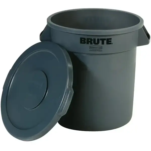 Afvalbak | BRUTE | Kunststof | Grijs | 37.9L | Open | Ø397x435(h)mm