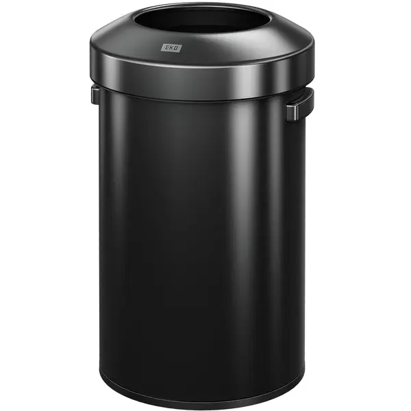Afvalbak | URBAN BIN | RVS | Zwart | 60L | Open | Anti Fingerprint | Ø405x685(h)mm