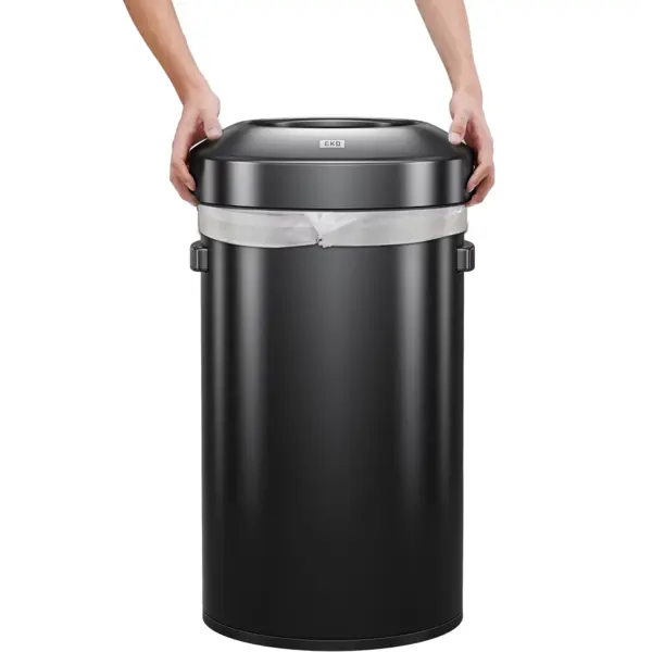 Afvalbak | URBAN BIN | RVS | Zwart | 60L | Open | Anti Fingerprint | Ø405x685(h)mm