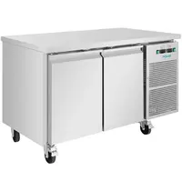 Polar Koel-/Vrieswerkbank | U-SERIE | 124L (1/1 GN) | 2 Deuren | -2°C/+8°C | Geforceerd | Wielen (Geremd) | 1360x700x860(h)mm