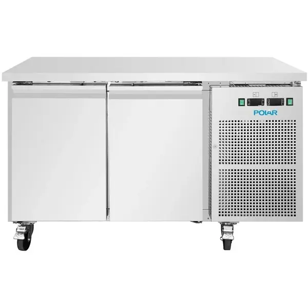 Koel-/Vrieswerkbank | U-SERIE | 124L (1/1 GN) | 2 Deuren | -2°C/+8°C | Geforceerd | Wielen (Geremd) | 1360x700x860(h)mm